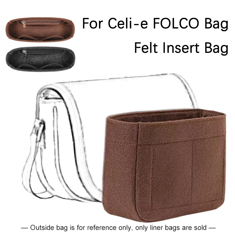 Felt Insert Organizer for Celi-e FOLCO Presbyopia Horse Saddle Bag – Inner Lining Pouch Neat Storage
