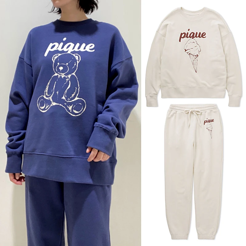 Couple Pajamas Set Women Men Ladies Room Wear Sweatshirt Home Wear