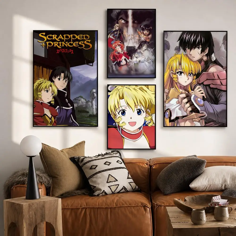 Anime Scrapped Princess Poster HD poster wall art self-stick no-residue for home cafe office great gift