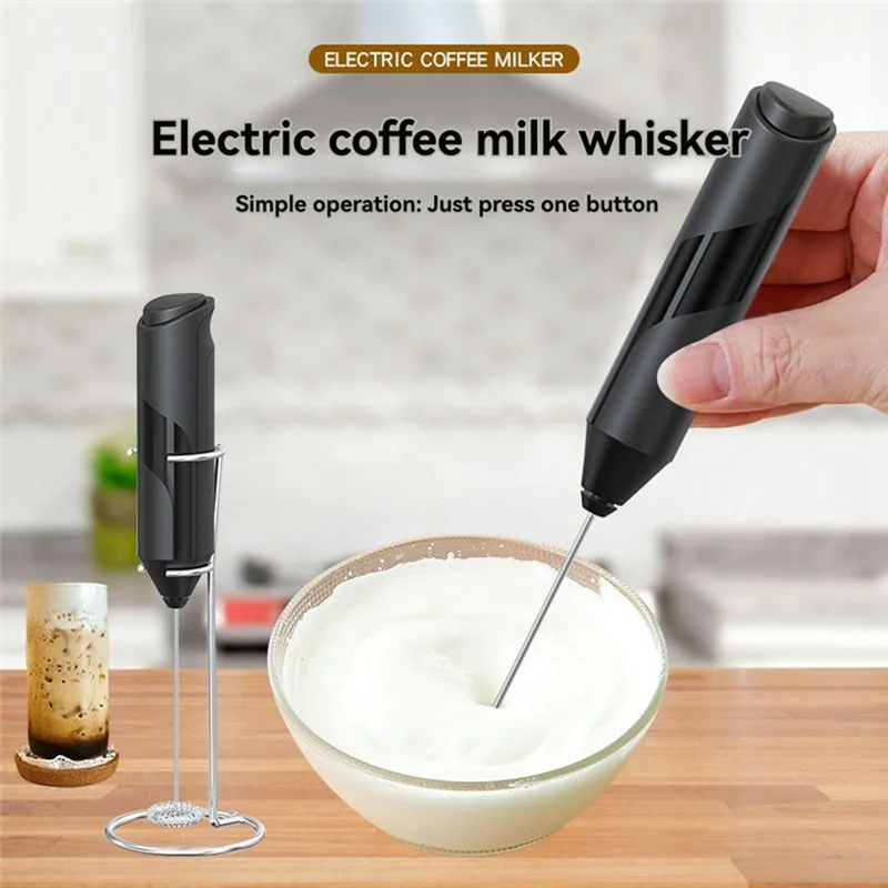 

B98A-Stainles Steel Wireles Ручной вспениватель молока Ручной вспениватель кофе Яйцо-крем Торт Ручная взбивка Перемешивание кофе