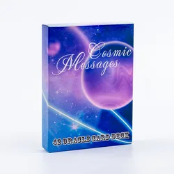 Cosmic Messages Divination 42 Oracle Card Deck English Version Inspirational Borad Playing Games 10.3*7.3cm