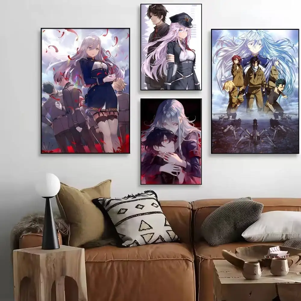 Anime 86 -E-Eighty Six Posters High Quality Self-adhesive Wall Art Decorations Color Prints Sticky