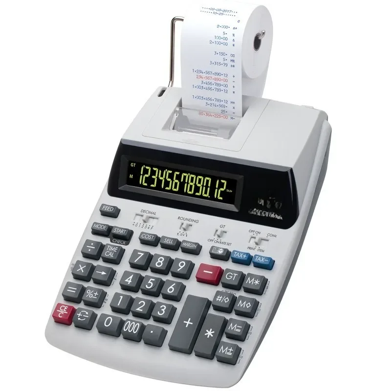 Print calculators, print adders, computers