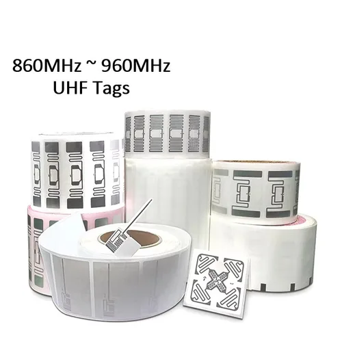 10 Uds etiquetas adhesivas RFID UHF de largo alcance incrustación húmeda 860-960mhz Alien U7 EPC Global Gen2 ISO18000-6C
