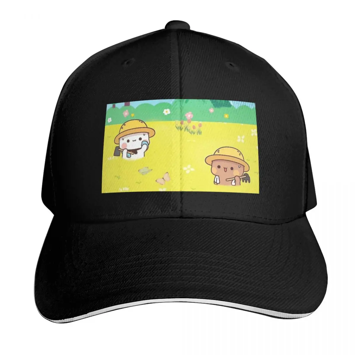 Cute Couple Dudu And Bubu Are Hard Working On The Field Baseball Cap Men Women Casual Summer Sport Sun Cap