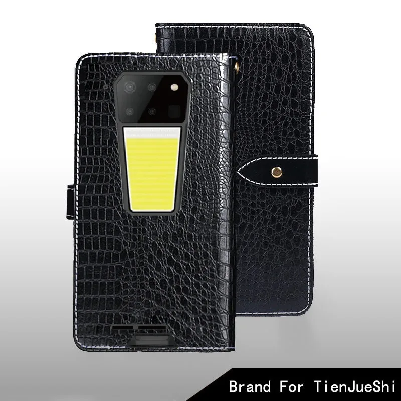 For Unihertz 8849 Tank 3 Pro Flip Case Crocodile Pattern PU Leather Cover Conque For Unihertz 8849 Tank 3 Pro Fundas