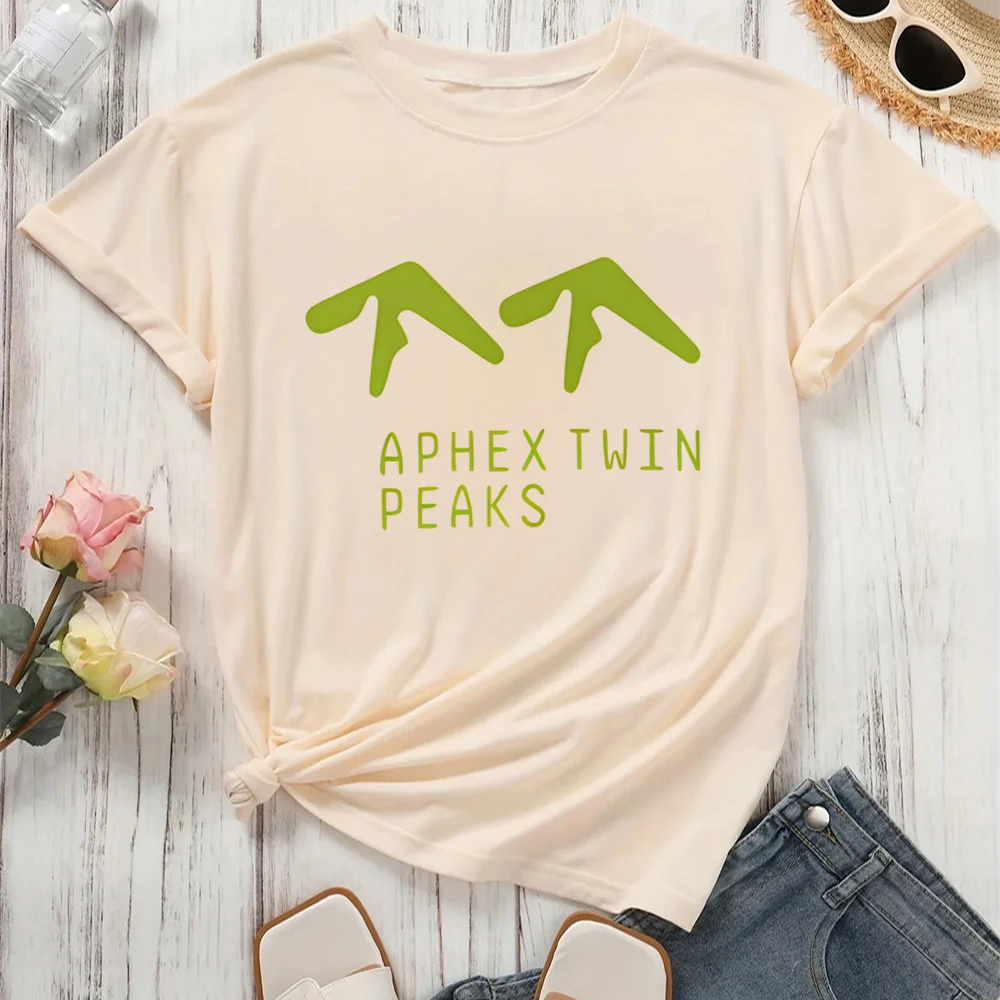 Aphex Twin t shirt teen Vintage Punk Pastel Comfortable Pop Culture graphic tshirt Graphic hip hop Breathable Punk