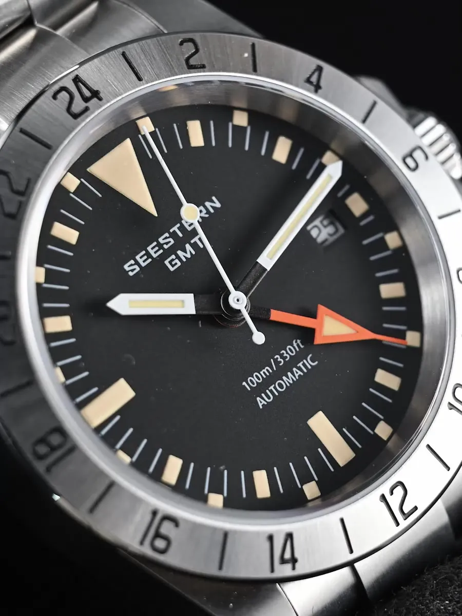 SEESTERN GMT Retro Watch for Men NH34 Automatic Movement