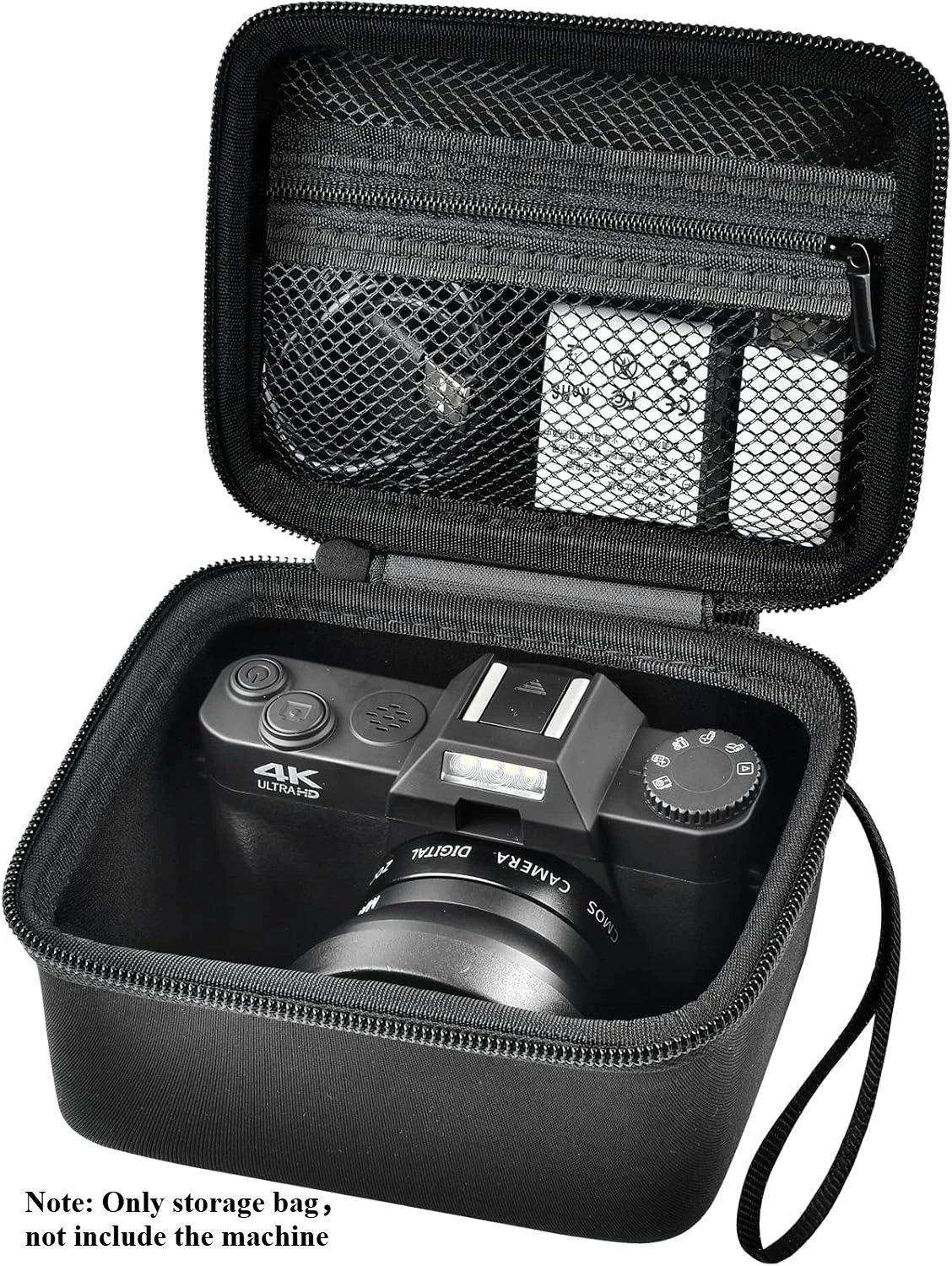 Vlogging Camera Case Compatible with for Duluvulu/for VJIANGER/for JGIPL/for TEBNGIHNM 4K Digital Cameras for Youtube (Box Only)