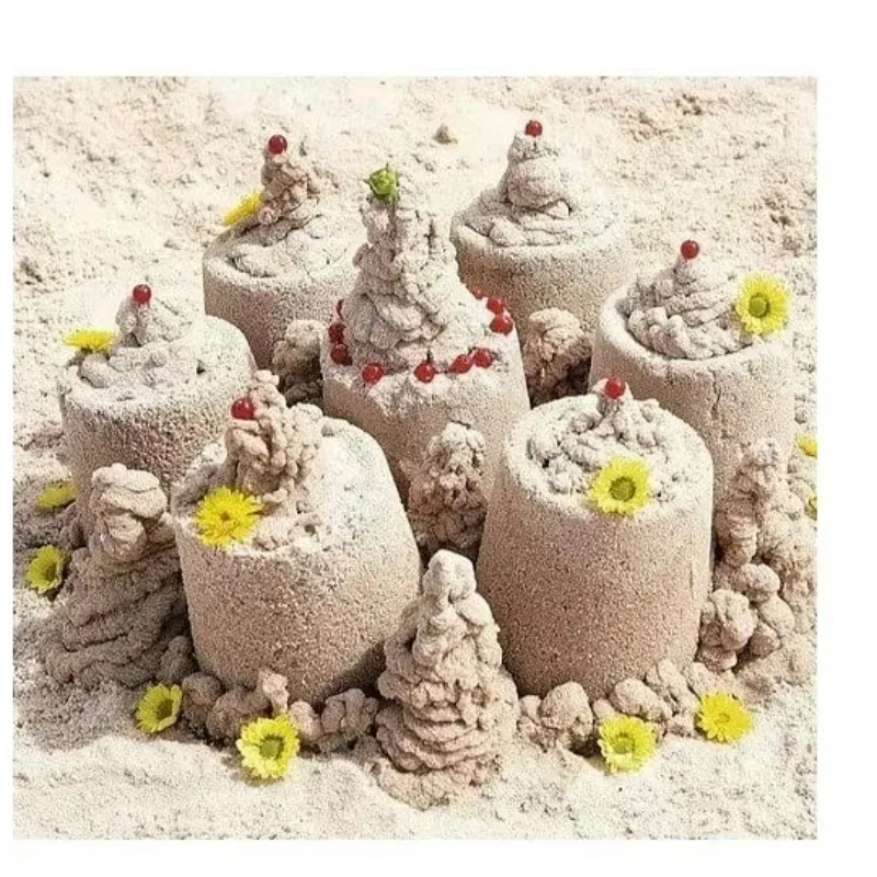 Giocattolo con imbuto per sabbia da spiaggia, strumento di scultura per decorazioni in plastica, gioco d'acqua per bambini, kit di castello di sabbia portatile per attività all'aperto