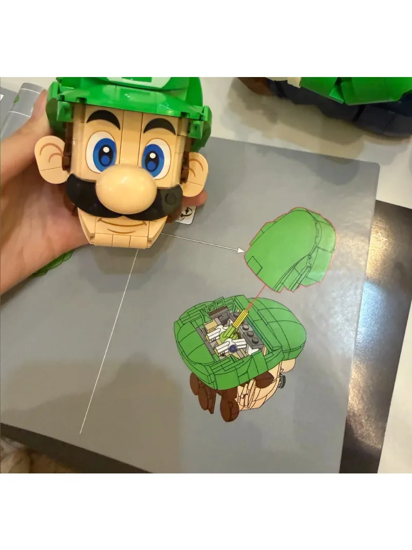 2026 Neues Super Mali Racing Luigi Auto-Set Blaues Rennauto, Lieblingsfiguren Bausteine Spielzeug Geburtstagsgeschenk