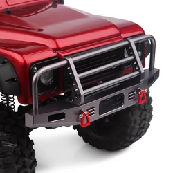 Metallo 1 pz paraurti anteriore regolabile 1:10 RC Crawler Car Defender per TRX4 Axial SCX10 SCX10 II