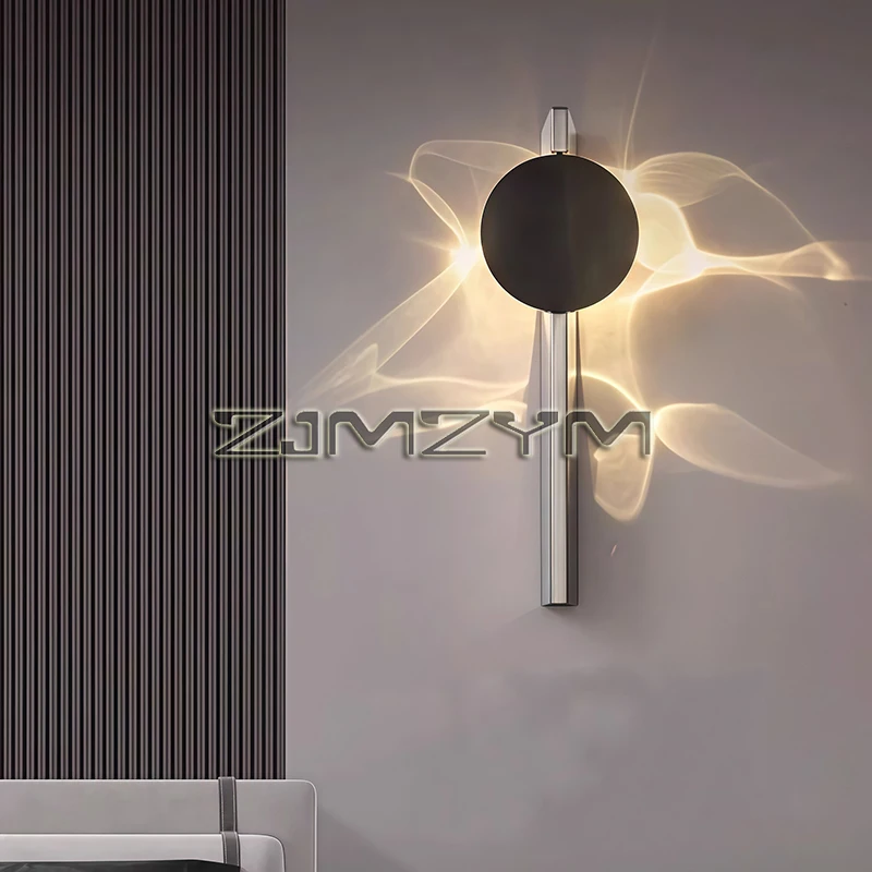 

Creative Art Corrugated LED Wall Lamps Bedroom Bedside Shadow LED Wall Sconces Aisle Porch Corridor Atmosphere Wall Light