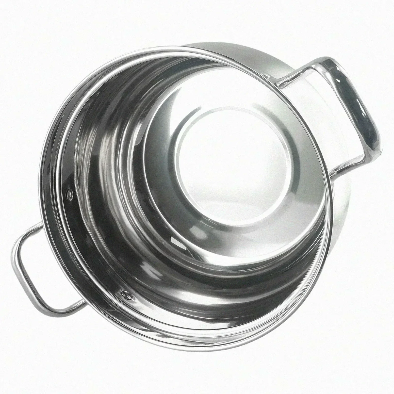 

Кастрюли для приготовления пищи, кастрюля для супа, 1 комплект, серебристый кухонный инструмент из нержавеющей стали, кухонные аксессуары, полезные, новинка