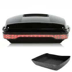 Motorcycle Chopped Trunk LED Tail Light For Harley Touring Road King Street Glide Electra Glide 2014-2023 2017 19