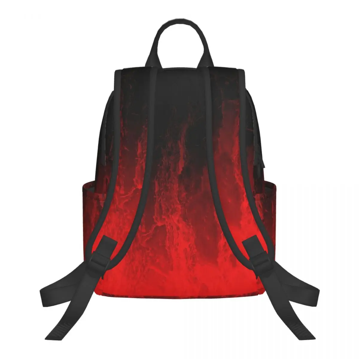 Red Fire Flame Student Backpack School Bag Hiking Travel Daypack for Men Women Bookbag Shoulder Bags