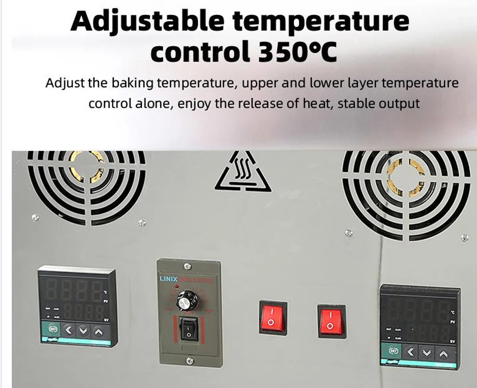 Chain Conveying Commercial Pizza Oven Dual Voltage Restaurant Baking Appliance