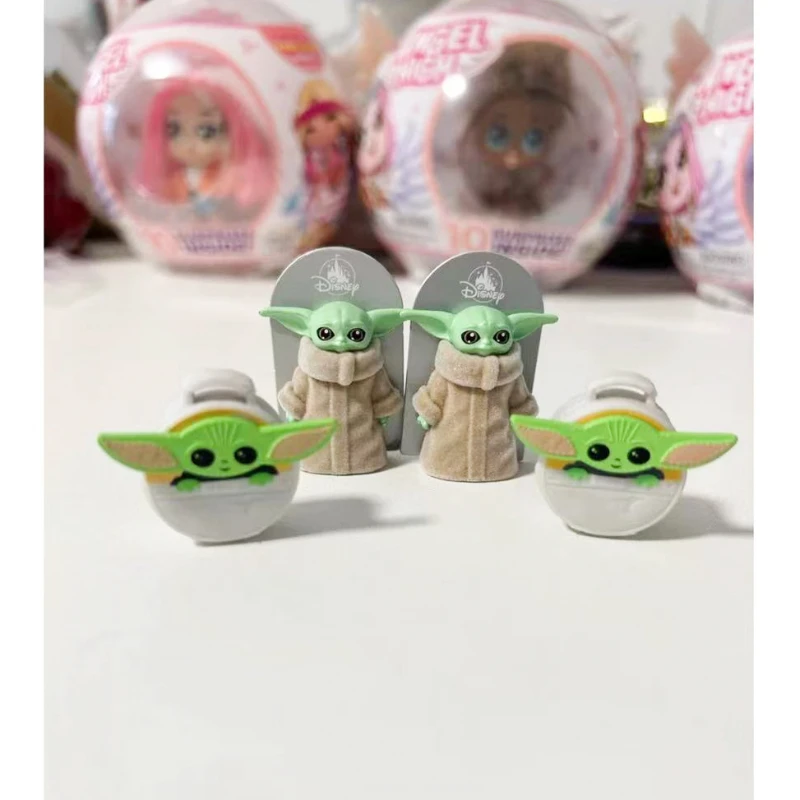 Disney Five Times Surprise Rare Buzz Three Eyed Child Gold Yoda Fork EIsa Anna Alice Snow White Mulan Abu Model Collection Toys