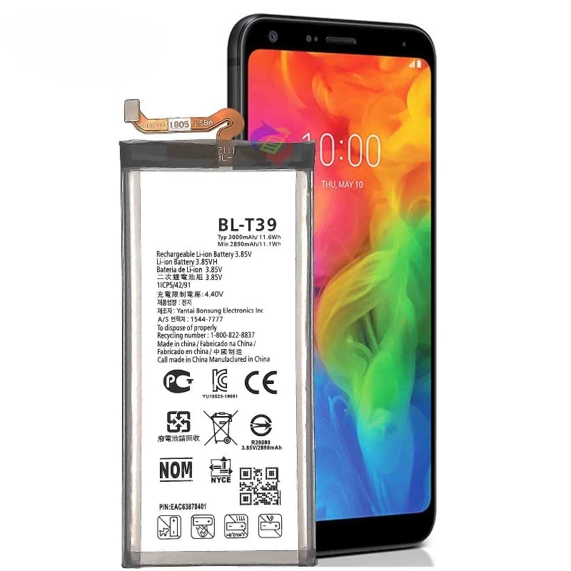 BL-T39 بطارية ل LG G7 G7 + G7ThinQ LM G710 ThinQ G710 Q7 + LMQ610 BL T39 بطاريات الهاتف المحمول 3000mAh + أدوات #2