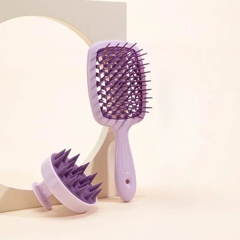 

1/2pcs set Scalp Massage Comb Hollow Out Comb Shampoo Massage Brush For Bath Hair Washing Spray Bottle Salon Hairdressing Tools
