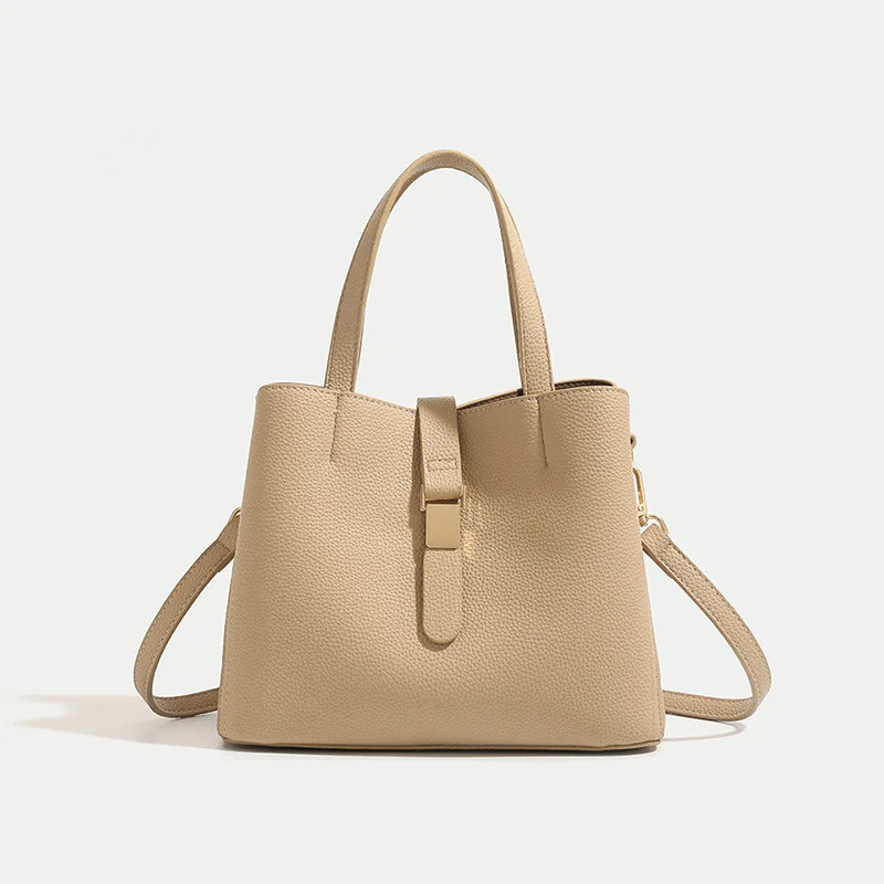 

2025 New Fashion Versatile Handbag Women's Retro Trend Light Luxury High-end Single Shoulder Messenger Bag Bucket Bag