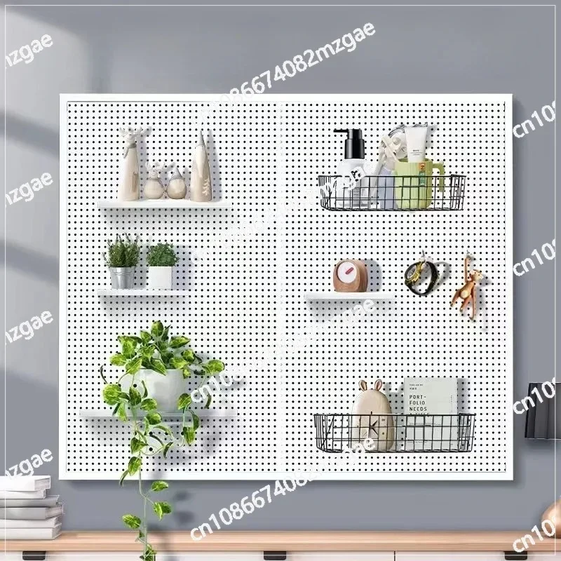 Steel Peg Board Wall Multifunctional Organizer Wall Storage Pegboard Hardware Tool Storage Frame Packaging Wall Decoration