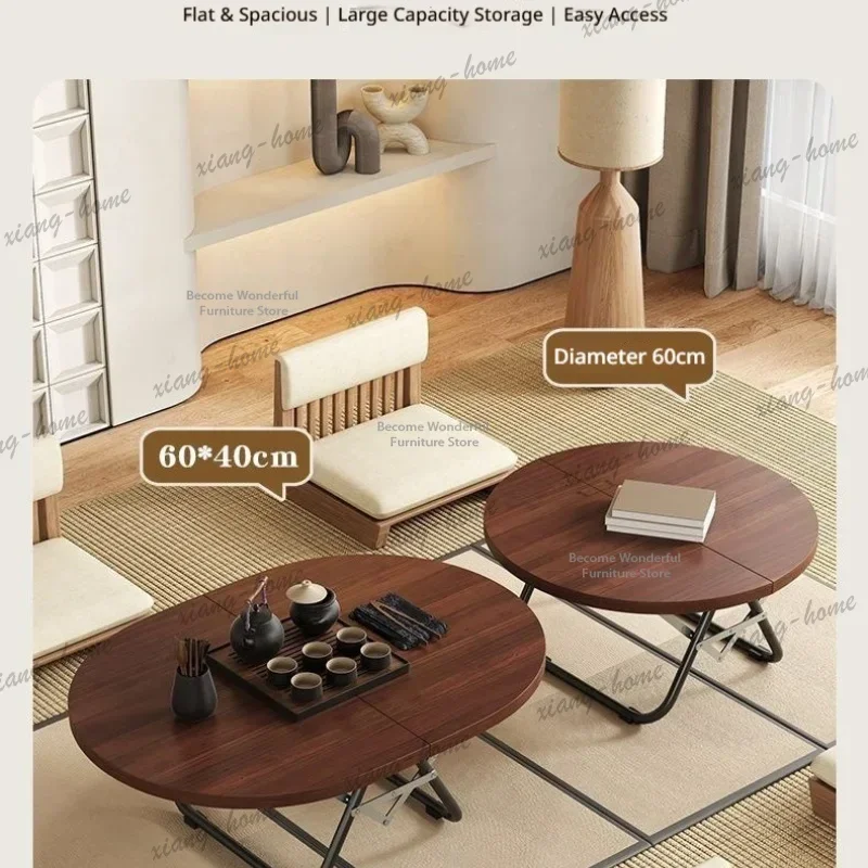 LJY Homestay Balcony Tatami Tea Table Low Vintage Windowsill Tatami Tea Table Bedroom Wood Furniture Tavolino Da Tè Tatami MH40T