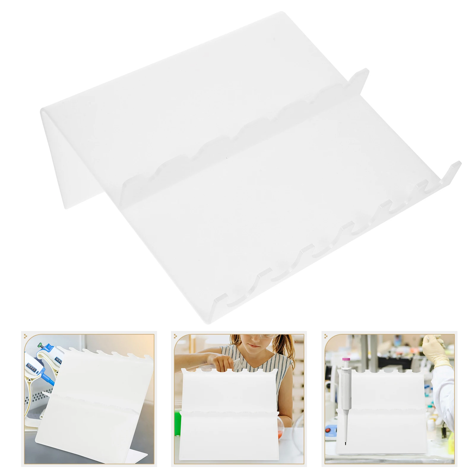 

Plastic Pipette Holder Linear Pipette Stand Storage Rack For Lab Environment Multi Pipette Display Stand Science Tools