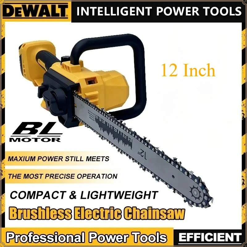 

Dewalt 12 Inch Dehydration Brushless Chain Saw with Automatic Oiler Cordless Chainsaw for Tree Cutting and Logging Electric Saw