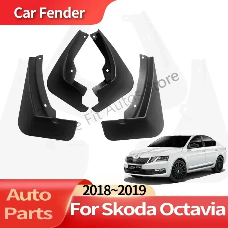 

Auto Accessories For Skoda Octavia 2018~2019 Lining Car Fender Front Rear Wheel Fender Splash Guard Accessories Mudguard Skin