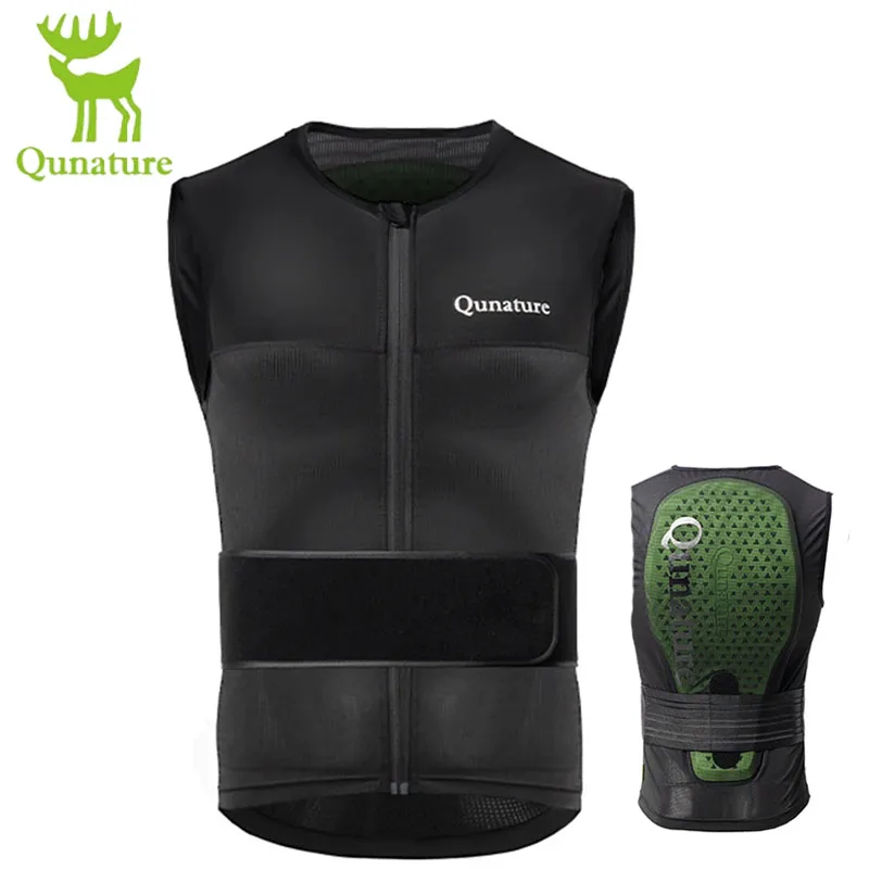 Qunature Winter Ski Vest CE1 Level Anti-Collision Waist Protector Sports Vests Protection Adults Vest Anti-Fall Vest Jackets