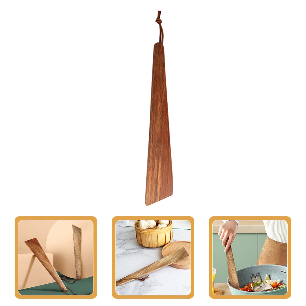 

Portable Outdoor Cooking Spatula Set Nonstick Wooden Turner For Camping Travel Durable Long Handle Kitchen Utensils Wood Spatula