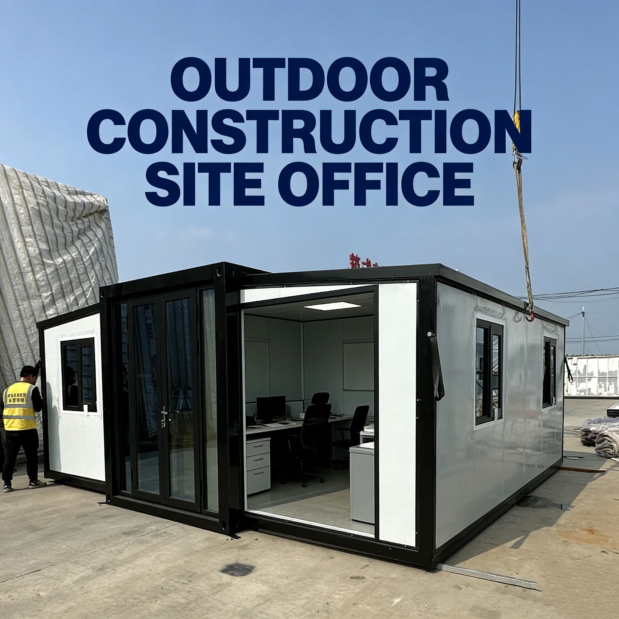 40ft Luxury Movable Folding Container House Prefab Modular Home Shipping Container Residence