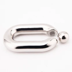 Stainless Steel Heavy Ball Stretcher Male Testicle Weight Scrotal Pendant Scrotum Stretching Trainer BDSM Adult Sex Toys For Men