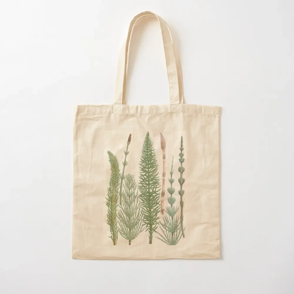 Botanical Horsetails Tote Bag personalized tote bag bag luxury women Women's eco folding