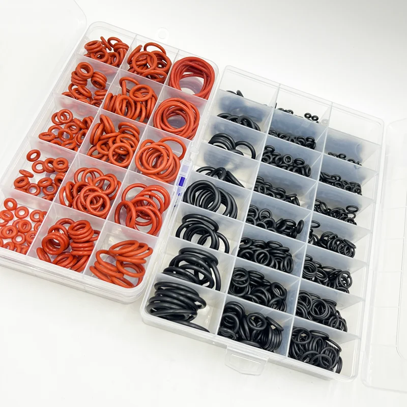 VMQ NBR FKM O-Ring Silikon Roter O-Ring Schwarzer Nitrilkautschuk O-Ring Autodichtungen Korrosion Hochtemperatur-Ölbeständiger Dichtungsscheibe – Detail 9