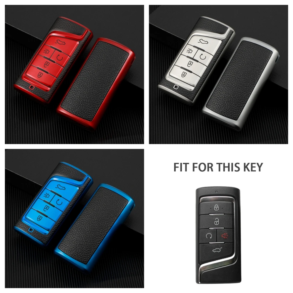 TPU Leather 5 Buttons Car Key Case Cover For GAC Trumpchi GS4 GM8 GA3 GA6 SGS7 GA4 GS5 GS3 Legend GS8 Remote Fob Key Accessories