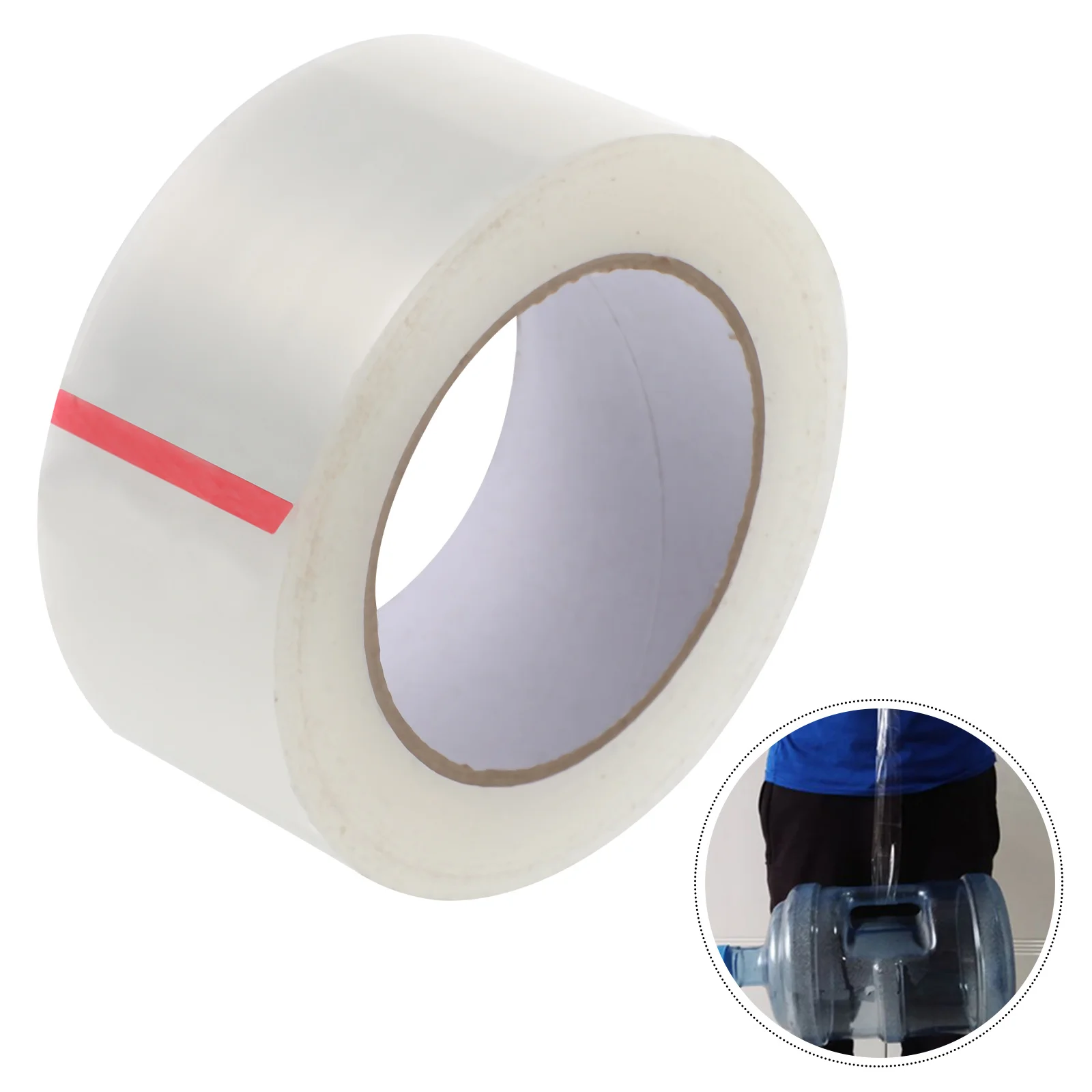 1 Roll of Low Noise Clear Sealing Tape Strong Viscosity for Home Office Stationery Craft Projects Transparent Adhesive Tape