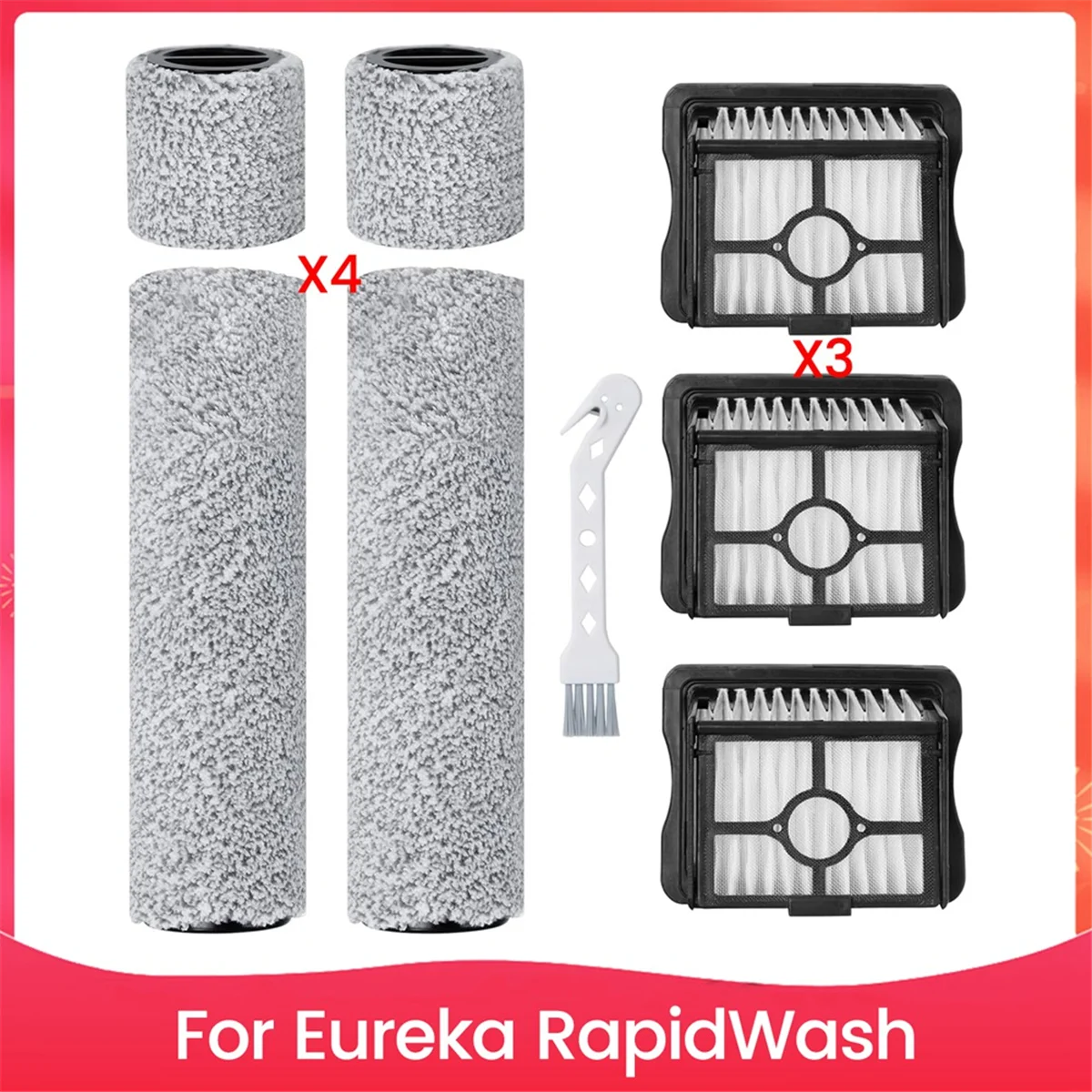 

M02K для Eureka RapidWash New630 робот-пылесос основная роликовая щетка Hepa фильтр запасные части аксессуары