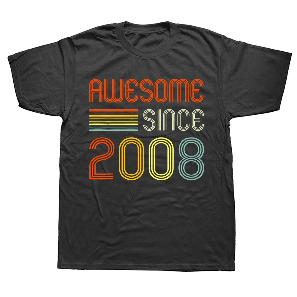 16yr BDay Boy Funny 2008 16th 16 Year Old Birthday T-Shirt Born-In-2008 Graphic Tee Tops Streetwear Clothes Novelty Gifts