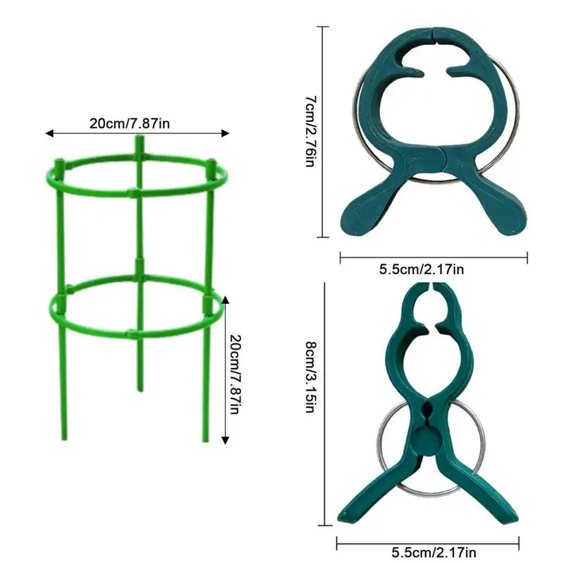 Garden Plant Supports Durable Plant Clips Garden Stakes Sturdy Eco-Friendly Plant Supports & Plant Stake For Family Friends