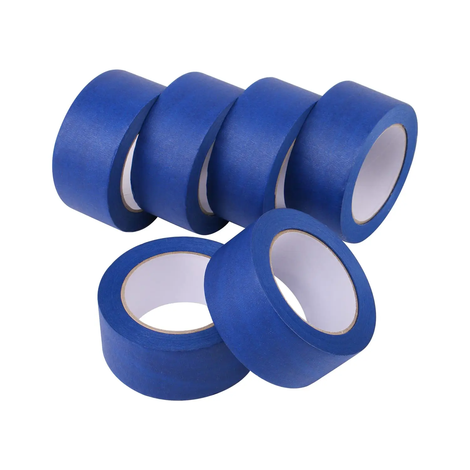 

6-Piece Blue Painters Tape 2 inches Wide, Blue Masking Tape Painter's Bulk Multi Pack, 1.95 inch x 55 Yards x 6 Rolls (3