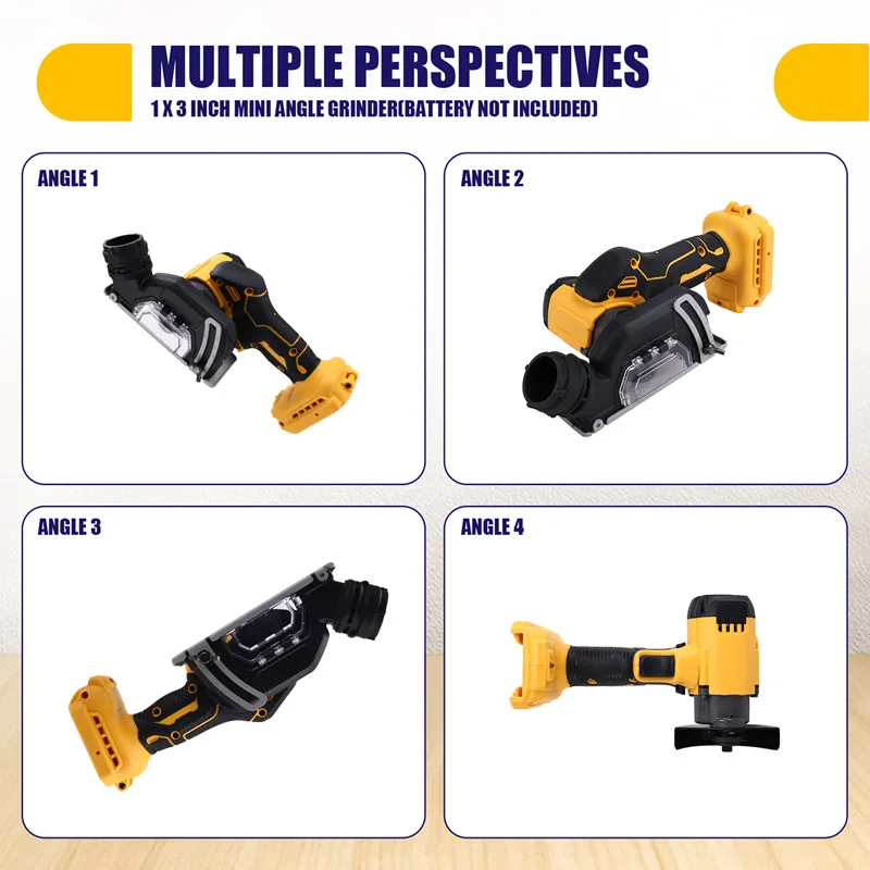 3 Zoll Mini Winkelschleifer Akku-Elektrommer CUT OFF Werkzeug Schneiden Kreissäge Elektrowerkzeug für Dewalt 18 V 20 V Batterie