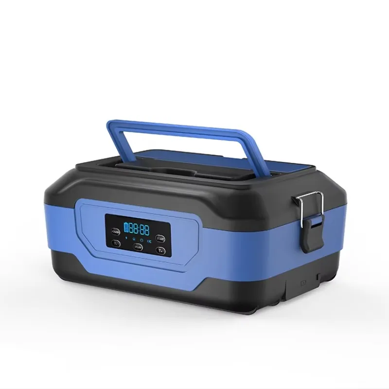 Blue easy to clean 1.3L large capacity fast heating food heating electric lunch box