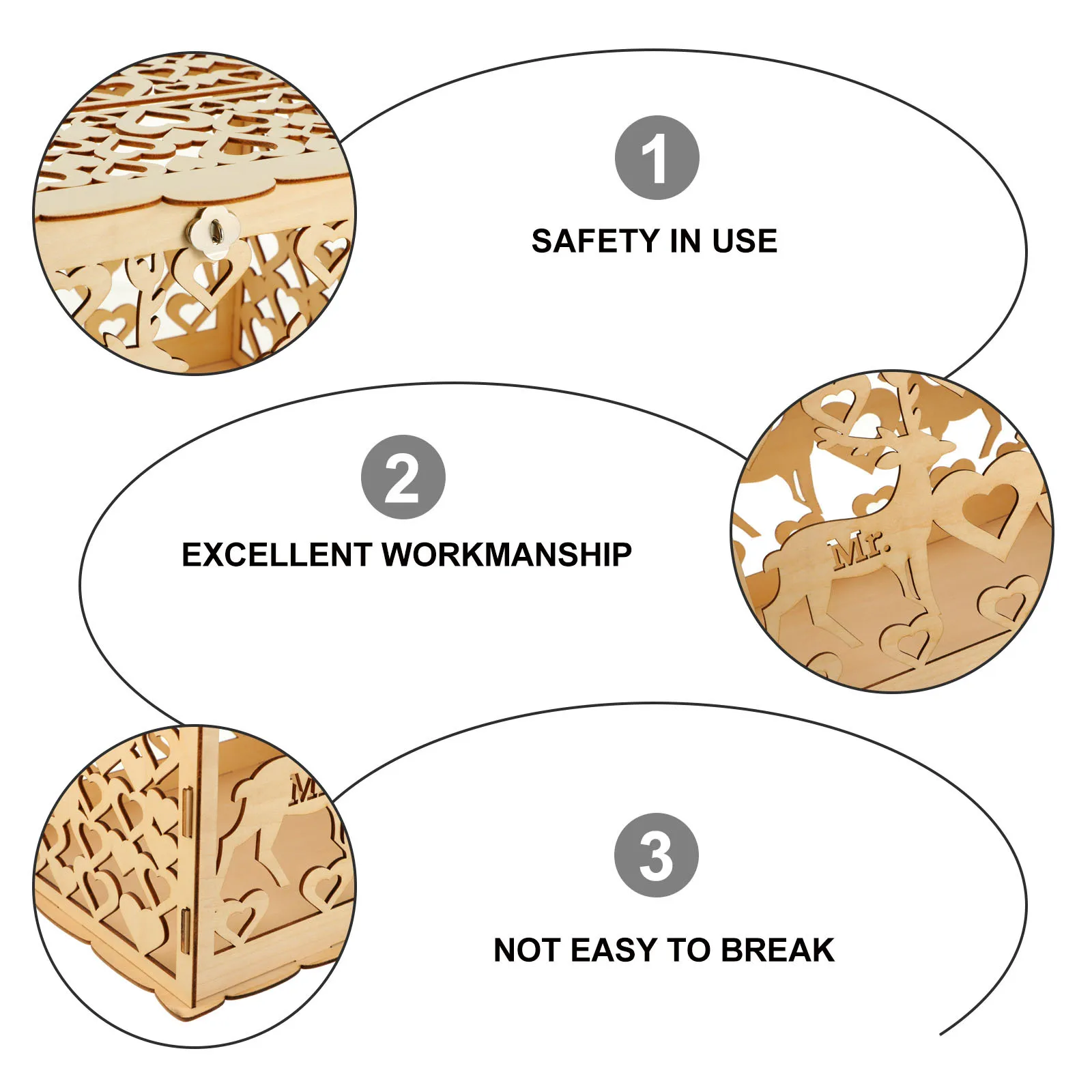 

Wedding Sign In Box Wooden Money Card Holder For Envelopes Gifts Wedding Party Decor Rustic Wood Cards Box Case