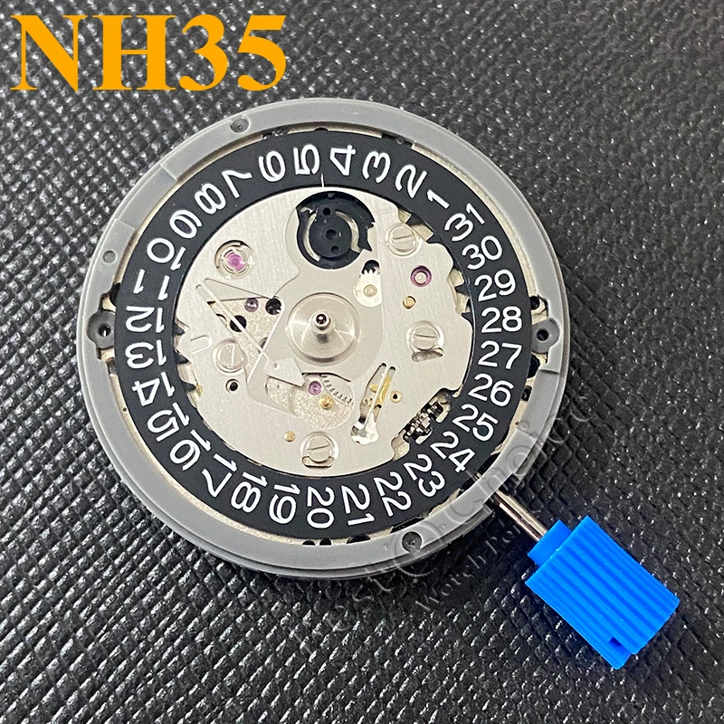 NEW Original NH35/NH35A High Accuracy Automatic Mechanical Movement Black 3 o'clock Date Automatic Watch Replace Kit