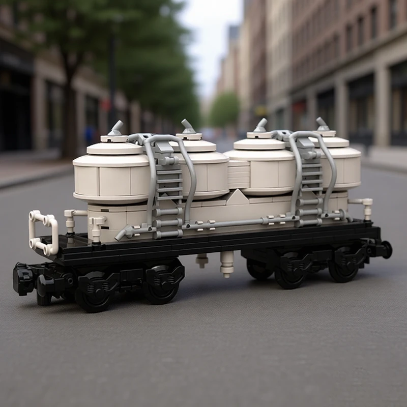 399 PCS transport Dust wagon white MOC Customize Modular Building Block Creative Design Kids Model Brick DIY Toy Birthday Gift
