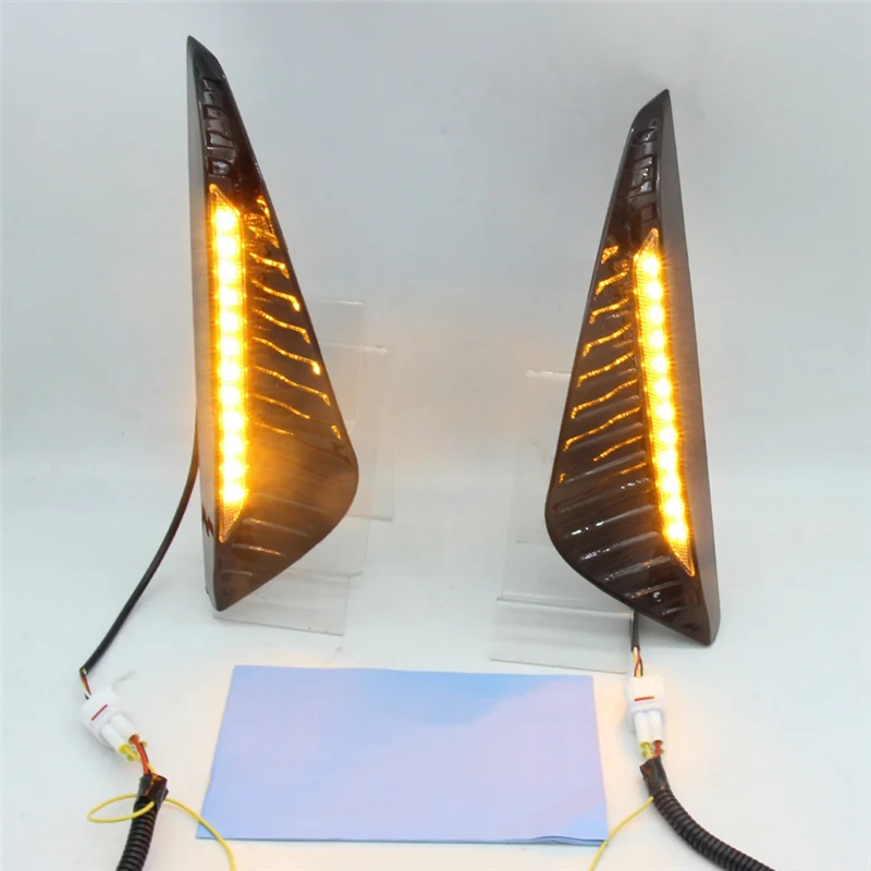 

New Arrival For Nissan Sentra Sylphy 2023 Daytime Running Light Fog Light Cover With Yellow Turn Signal