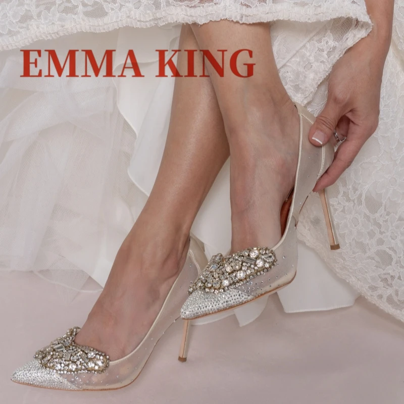 Court Heel Pointed - Scarpe da cerimonia con decorazioni in