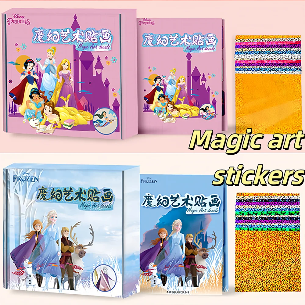 

Disney Princess Series Children's Stickers Girls Leisure Educational Toys Snow White Elsa for 5-6 Years Old Baby's Birthday Gift